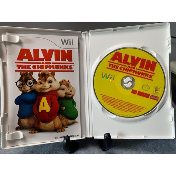Alvin And The Chipmunks Wii Game Complete 2008 Manual & Case - Picture 3 of 5